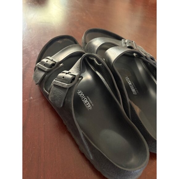 Birkenstock Arizona Slide Sandals in Black EVA Size 45 Men's 12  Fair Condition - Picture 4 of 10